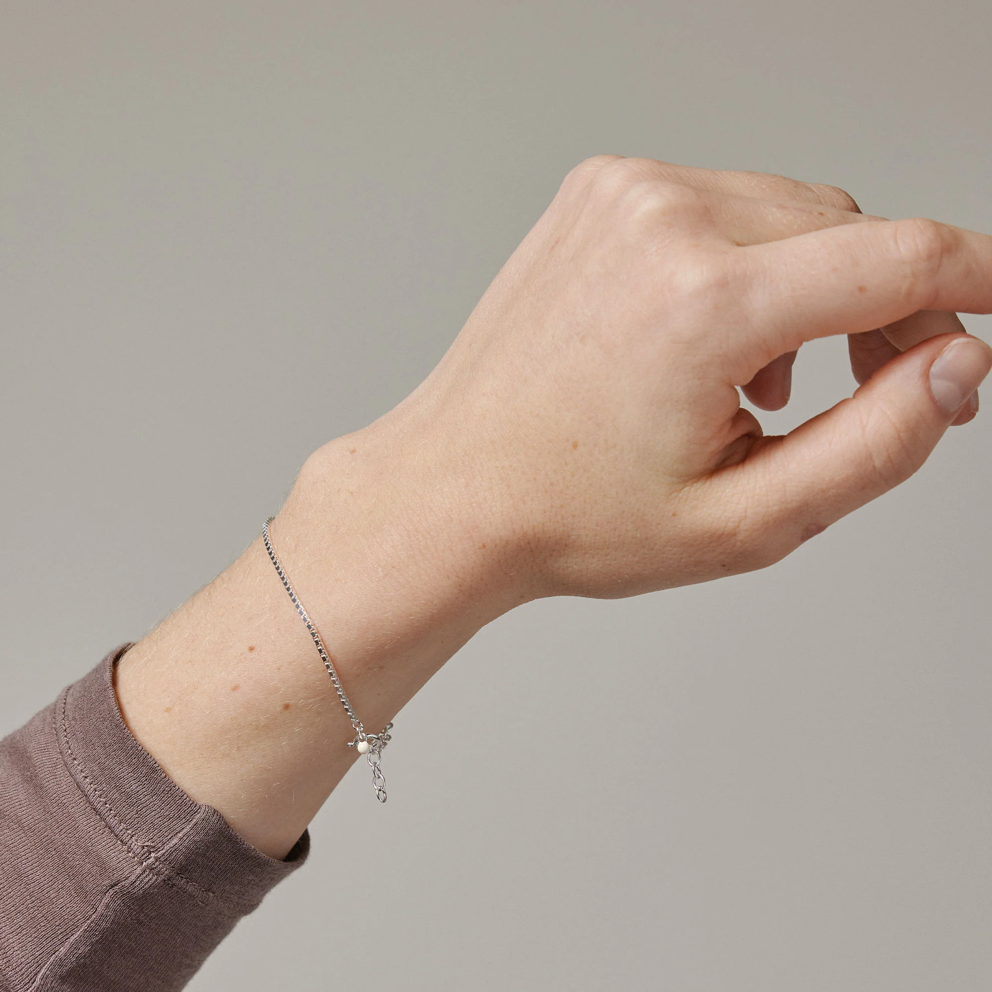 Bracelet, Box Chain 1,45 mm - Image 2