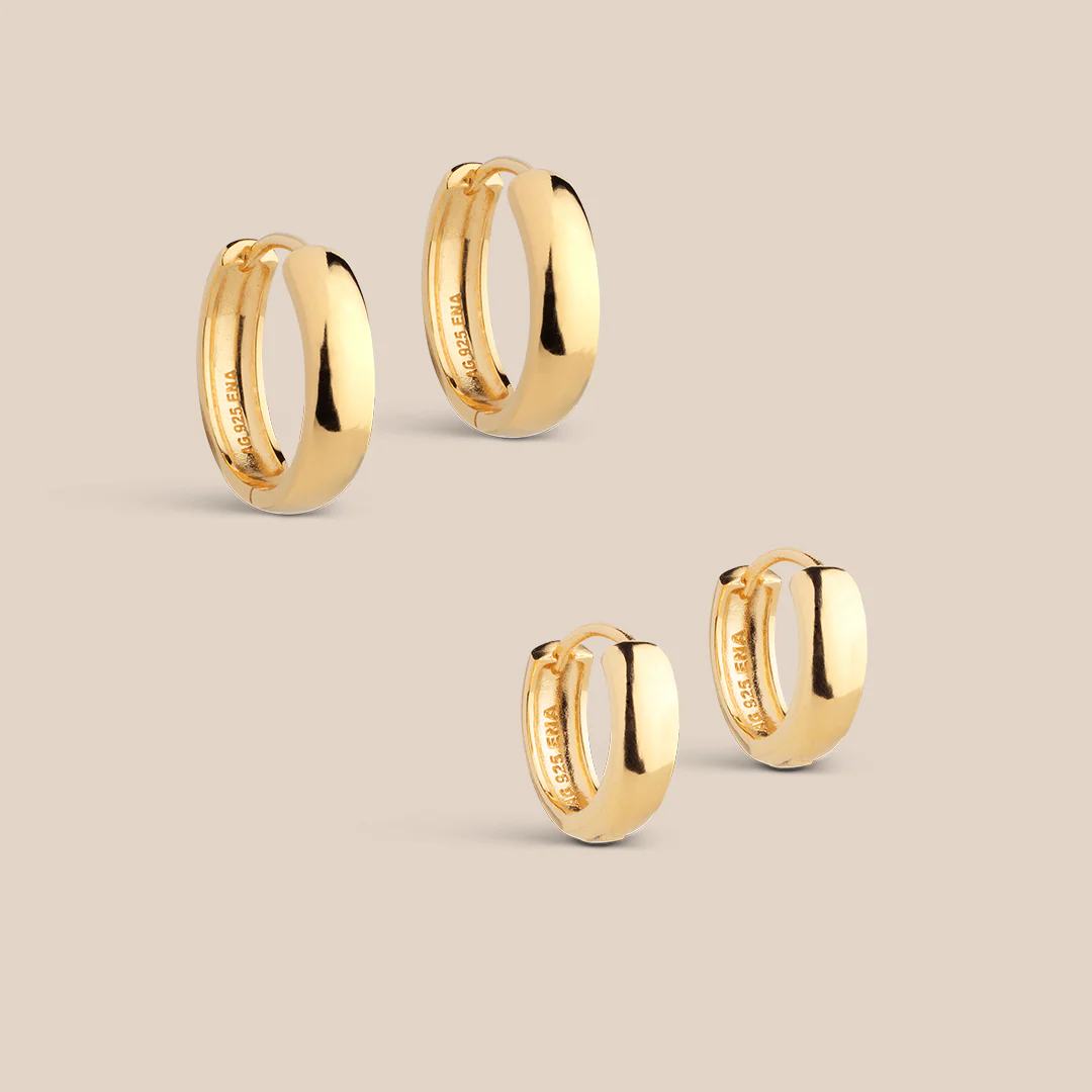 Classic Wide Hoops Gift Set