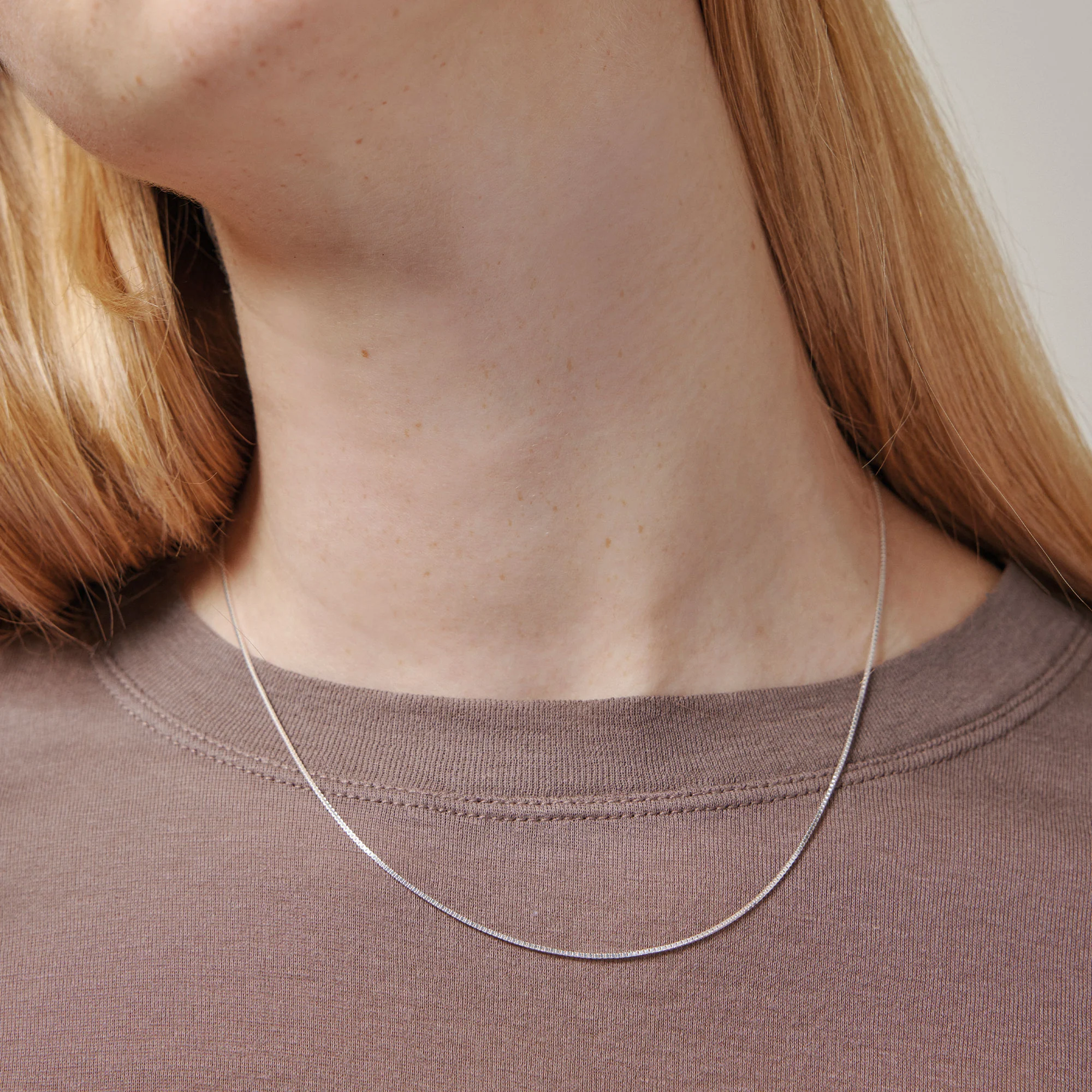 Necklace, Box Chain 0,85 mm - Image 2