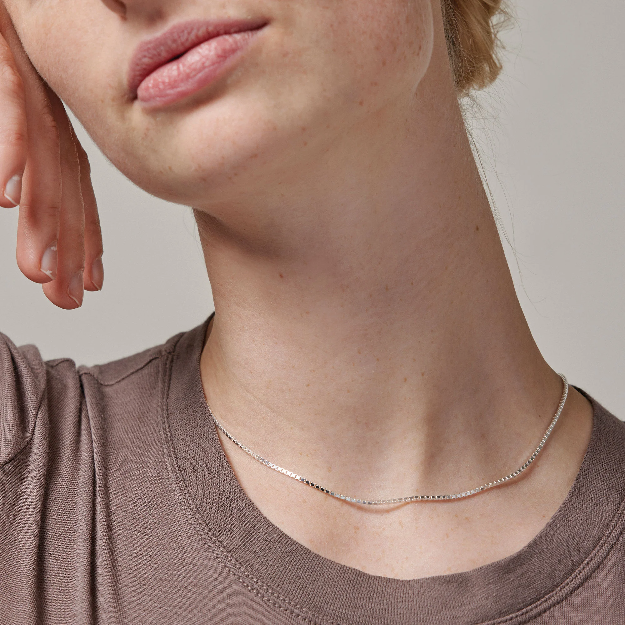 Necklace, Box Chain 1,45 mm - Image 2